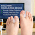 Gel Toe Corrector, 10 Pack of Toe Separators with 2 Loops, Big Toe Spacer for Bunion Pain and Overlapping Toe