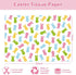 Whaline 100 Sheets Easter Tissue Paper Pastel Bunny Rabbit Gift Wrapping Paper Spring Decorative Art Paper for DIY Crafts Birthday Baby Shower Party Decorations, 14 x 20 Inch by Whaline