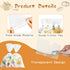 QOIUSO 100pcs Cellophane Treat Bags: 4 x 6 Inch Small Clear Goodie Candy Bags with 4 Colors Twist Ties for Gift Wrapping