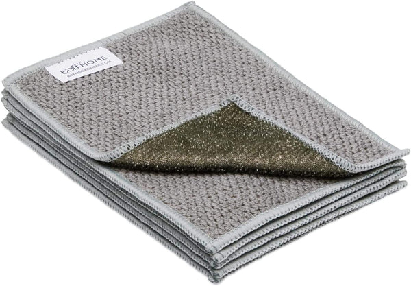 Microfiber Dish Cloths - Scrubs & Cleans Dishes, Sinks, Counters, Stove Tops | 6 Pack (Size 4 x 6 inches)