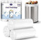 Small Trash Bags 4 Gallon - 108 Count Leakage-Proof, Unscented White 15L Small Garbage Bags for Office, Bedroom,