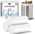 Small Trash Bags 4 Gallon - 108 Count Leakage-Proof, Unscented White 15L Small Garbage Bags for Office, Bedroom,
