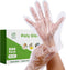 Comfy Package Disposable Poly Plastic Gloves for Food Prep, Cooking & Food Service, Latex & Powder Free - One Size