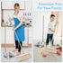 Stainless Steel Broom and Dustpan Set for Home, Heavy Duty Long Handle Dustpan Broom Set for Indoor Outdoor Kitchen Use