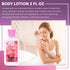 Bath & Body Care Travel Set - Home Spa Set with Body Lotion, Shower Gel, and Fragrance Mist (Japanese Cherry Blossom)