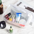 5 Pack TSA Approved Clear Cosmetics Bag, Waterproof Makeup Pouch for Travel, Bathroom, and Organizing, Large, White