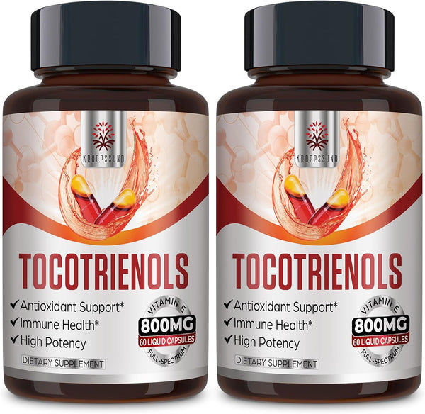 Tocotrienol Supplement - Full Spectrum Vitamin E-Tocotrienols 800mg, Powerful Antioxidant, Cardiovascular Support, 120