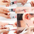 ZIZZON Mini Travel Manicure Set, 10 in 1 Stainless Steel Nail Clipper Grooming Kit with Case, Pink