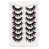 Veleasha 7 Pairs Pack Wispy Faux Mink False Eyelashes, Fluffy Handmade Natural Look Cat Eye Lashes