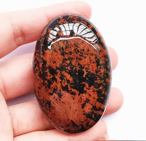 Natural Golden Swan Oval Palm Pocket Healing Crystal Massage Spa Energy Stone,Healing Crystal for Therapy Geometry Chakra Balancing