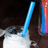 100 Extra Large Plastic Bubble Tea Smoothie Straws, 1/2" Wide x 8 1/2" Long Boba Straws