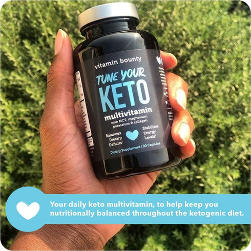 Vitamin Bounty Tune Your Keto Multivitamin, 90 Capsules, Keto-Specific Nutritional Support with Magnesium & Potassium