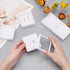 BENECREAT 6Pcs White Gemstone Display Box with Clear Window, Gift Boxes for Jewelry, Diamond Packing (2.8"x2.8"x0.8")