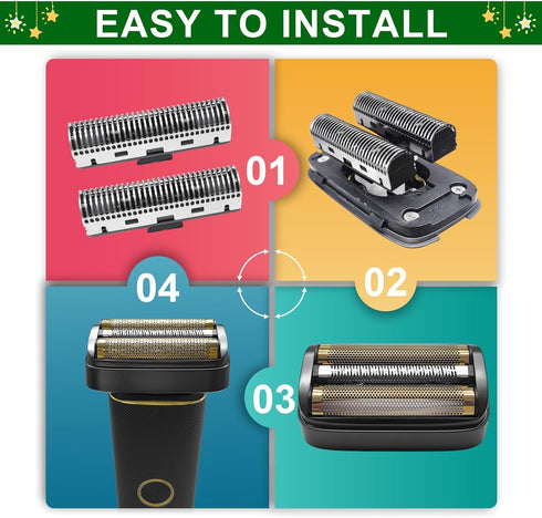 Shaver Replacement Foil and Inner Cutters for Andis 17300 reSURGE Electric Shaver (Black, 1 Pack)