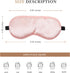 Sleep Mask Silk Eye Mask for Sleeping, Super Soft Blackout Eye Mask for Women Men, Side Sleeper Eye Covers for Sleeping with Adjustable Straps, Travel Eye Mask, 3 Pack