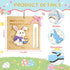 tmlfep 8Pcs Easter Money Holders for Cash Gift, Easter Wooden Money Holders Card Bunnies Ornaments for Holiday Tree