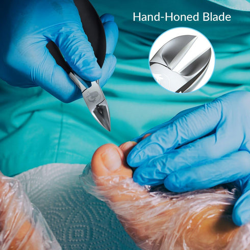 Toenail Clippers for Thick or Ingrown Nails, Heavy-Duty Soft-Grip Nail Nipper with Surgical-Grade Steel Blades