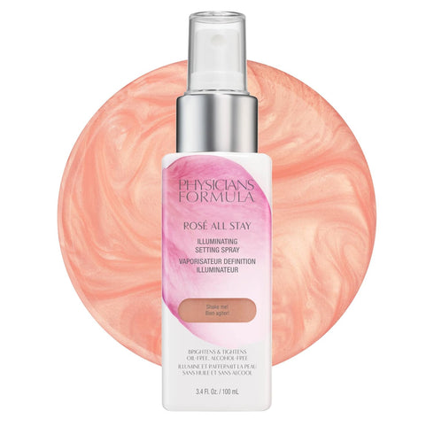 Physicians Formula Rosé All Stay Illuminating Setting Spray - Oil-Free, Alcohol-Free, Antioxidants, Dermatologist Tested