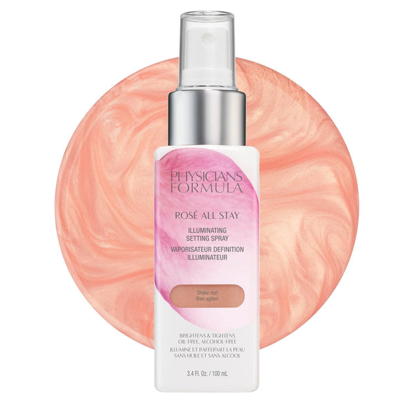 Physicians Formula Rosé All Stay Illuminating Setting Spray - Oil-Free, Alcohol-Free, Antioxidants, Dermatologist Tested