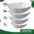 Exquisite Disposable Bowls, Plastic Serving Bowls Pack of 12, 8 Oz Square Salad Bowls for Parties