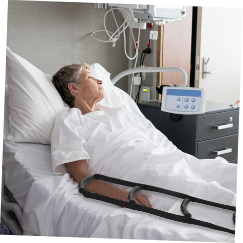 minkissy Adjustable Elder Bed Ladder Assist Strap Four-Layer Pull Up Support Belt for Seniors Disabled and Patients Bed
