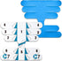 M7 Sport Kinesiology Ankle Tape, 4-Pack, Blue - Pain Relief Therapeutic Tape for Ankle Sprain, Injury Recovery, Plantar