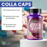 America Medic & Science Colla Caps (60 Caplets) | Collagen Supplement with Hyaluronic Acid & Vitamin C | Promotes