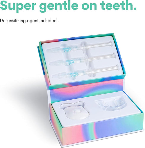 The White Pearl Co 35% Teeth Whitening Kit with LED Light, Wireless, Carbamide Peroxide, Desensitizing Agent, Enamel
