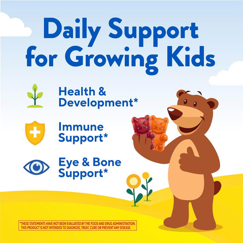 Gummy 2+ Gummy 95-190 190 Gummies L'il Critters Vites Daily Kids Multivitamins Assorted Fruit Flavors for Ages Toddlers