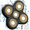 Men's Electric Shaver Replacement Heads, 5D Sharp Floating Blades for Electric Rotary Shaver (5 heads, Gold)