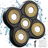 Men's Electric Shaver Replacement Heads, 5D Sharp Floating Blades for Electric Rotary Shaver (5 heads, Gold)