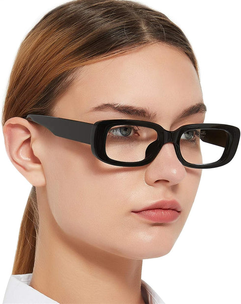 MARE AZZURO Blue Light Blocking Glasses for Women, Retro Fashion Computer Eyewear, 90s Vintage Gaming