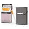 nescope Cigarette Case Brushed Metal Cigarette Case with Magnetic Switch Flip Closure,20 Capacity