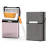 nescope Cigarette Case Brushed Metal Cigarette Case with Magnetic Switch Flip Closure,20 Capacity