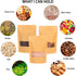 Moretoes 72pcs Kraft Paper Resealable Bags, 5.9x8.6 Inches Stand Up Pouches for Food Packaging, Ziplock Coffee Bags