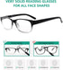 Eyekepper Classic Reading Glasses for Men, 5 Pack with Spring Hinges