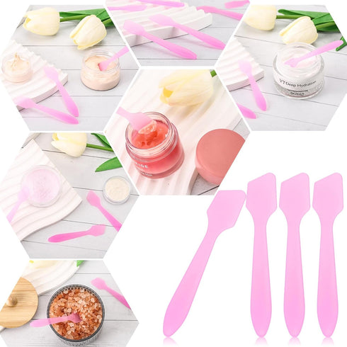 Tbestmax 300 PCS Mini Cosmetic Spatulas, 3.2" x 0.6" Disposable Makeup Spatulas for Facial Creams and Skin Care