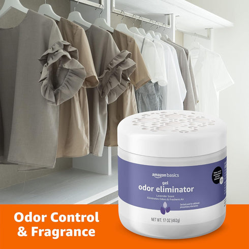 Amazon Basics Gel Odor Eliminator, Lavender, 1.06 Pound (Pack of 1)