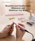 MelodySusie Electric USB Nail Drill Machine, PC120I Portable Efile Set for Acrylic Gel Nails, Purple