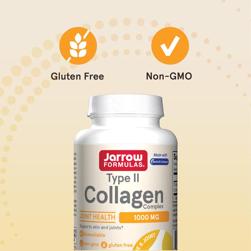 Jarrow Formulas Type II Collagen Complex, 1000 mg Supplements, 60 Capsules, 30 Day Supply, Supports Skin and Joint