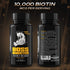 Bossman Boss Booster Supplement – 60 Capsules – MSM and 10,000 MCG Biotin for Beard Growth