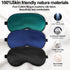 Silk Sleep Mask with Adjustable Strap, Satin Blackout Blindfold for Men & Women, Comfortable Eyeshade for Night Sleep