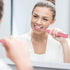 Sonic Electric Toothbrush for Adults Portable Rechargeable Teeth Cleaning Brush Pink High-Frequency Vibration Suitable