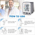 LotFancy Blood Pressure Monitor for Home Use - Digital Wrist BP Machine with Adjustable Cuff & Large LCD Display