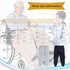 Yodilala TPU Incontinence Care Trousers,Washable Elastic Adjustable Patient Care Trousers,Adult Incontinence Leak-Proof