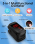 Mini Fingertip Pulse Oximeter, Oxygen Saturation Monitor for SpO2/Heart Rate/PI, Auto Graph Display
