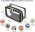 Travel Clear Makeup Bag Set, Portable Cosmetic Bag for Women, Clear Toiletry Bag with Zipper