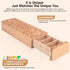 OYTKWU 1 7 Wooden Weekly Pill Organizer time a Day -Daily Pill Box, Travel-Friendly, Safe Travel Day Pill Organizer