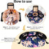 Large Barrel Drawstring Makeup Bag, Portable Cosmetic Organizer for Travel Accessories and Hair Products (Flamingo Dark