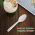 Eco-Friendly Compostable Spoons, 150 Pieces Disposable Utensils Made from Starch, Durable Heat Resistant for Party